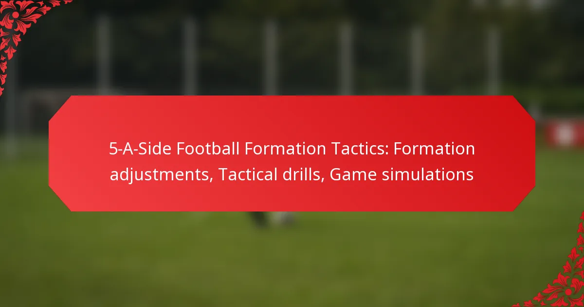 5-A-Side Football Formation Tactics: Formation adjustments, Tactical drills, Game simulations