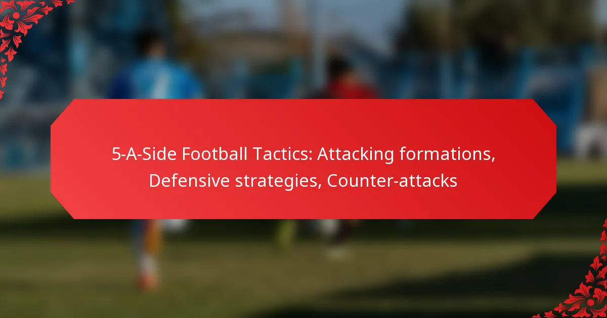 5-A-Side Football Tactics: Attacking formations, Defensive strategies, Counter-attacks