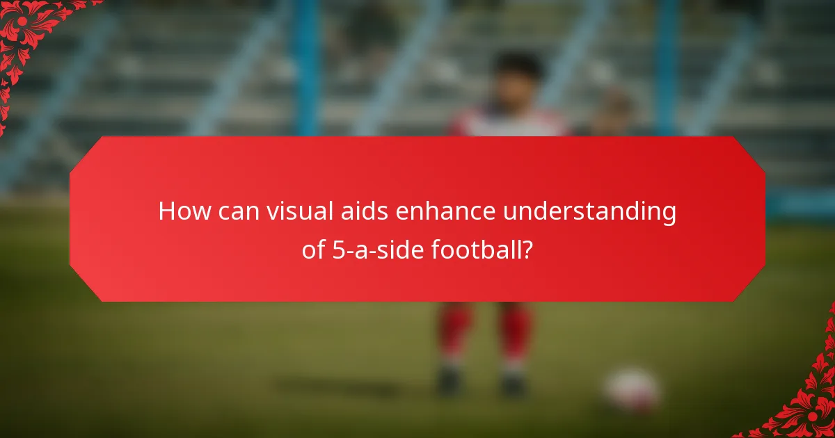 How can visual aids enhance understanding of 5-a-side football?